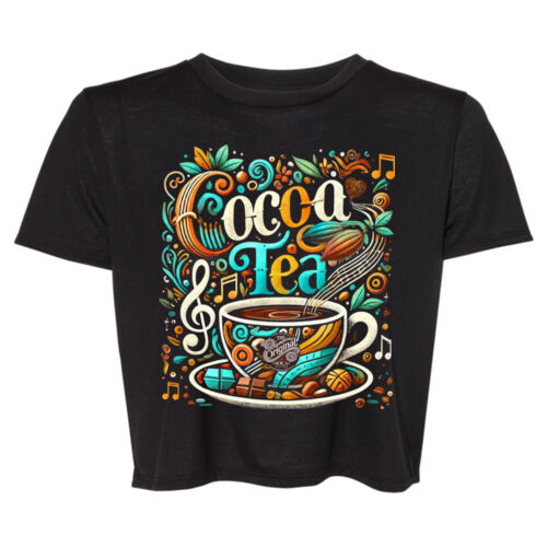 CR Designs Cocoa Tea - Bella + Canvas Ladies' Flowy Cropped T-Shirt Thumbnail