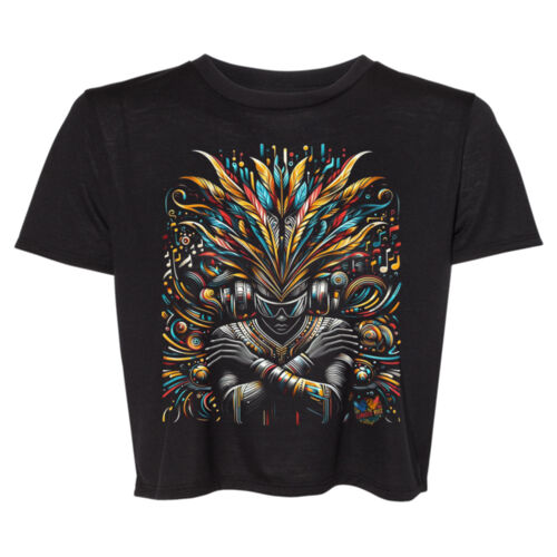 CR Designs Pretty Costume - Bella + Canvas Ladies' Flowy Cropped T-Shirt Thumbnail