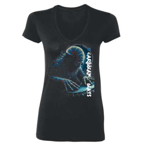 CR Designs Caribbean Beats - Gildan Softstyle® Women’s V-Neck T-Shirt Thumbnail