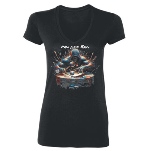 CR Designs Pan Like Rain - Gildan Softstyle® Women’s V-Neck T-Shirt Thumbnail
