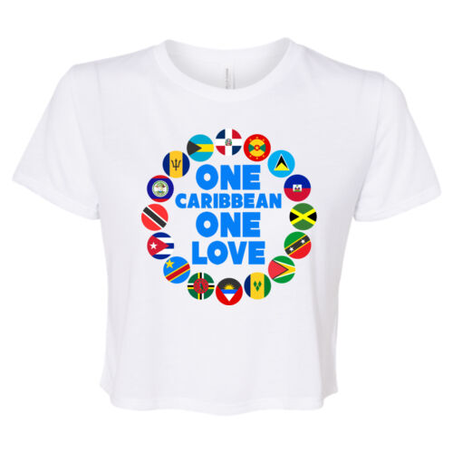 One Caribbean - Bella + Canvas Ladies' Flowy Cropped T-Shirt Thumbnail