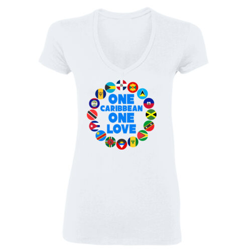 One Caribbean - Gildan Softstyle® Women’s V-Neck T-Shirt Thumbnail