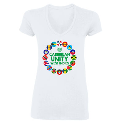 Caribbean Unity - Gildan Softstyle® Women’s V-Neck T-Shirt Thumbnail