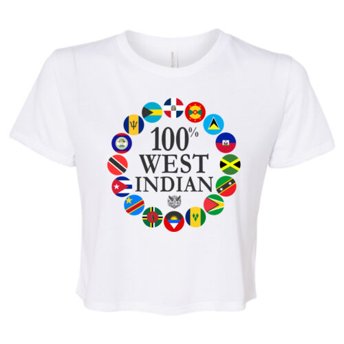 100% - Bella + Canvas Ladies' Flowy Cropped T-Shirt Thumbnail