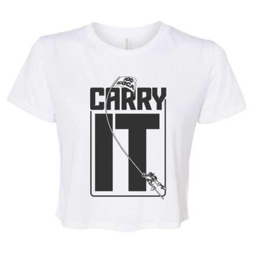 Carry It - Bella + Canvas Ladies' Flowy Cropped T-Shirt Thumbnail