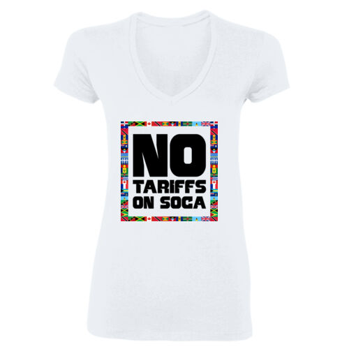 No Tariffs - Gildan Softstyle® Women’s V-Neck T-Shirt Thumbnail