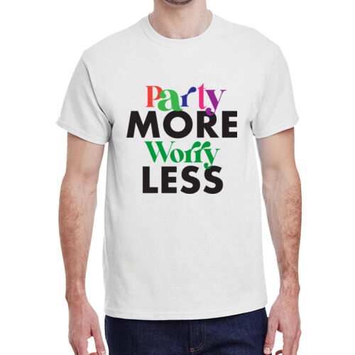 Party More - TT Unisex Ring Spun Combed Cotton T-Shirt Thumbnail